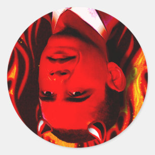 Red Devil - Barack Obama Ronde Sticker