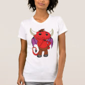 Red Devil Bat Womens T-Shirt (Voorkant)
