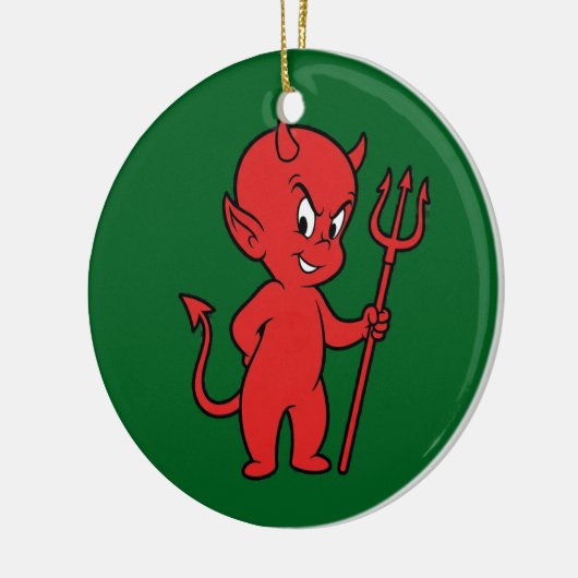 Red Devil Keramisch Ornament (Links)