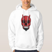 Red Devil Skull Skeleton Sweat - shirt à capuche (Devant)