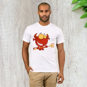 Red Devil Tenant Un T-Shirt Pour Hommes De Fourche