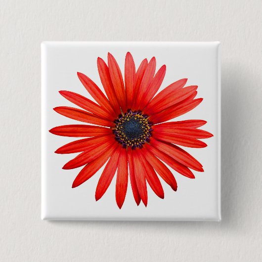 Red Devil Vierkante Button 5,1 Cm (Voorkant)