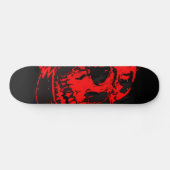 Red Devil's Skull Creepy Artwork Skateboard (Horizontaal)