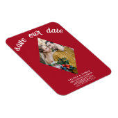 Red Diamond Photo Wedding Sla de datum op Magneet (Rechterzijde)