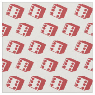 Red Dice Game Stof