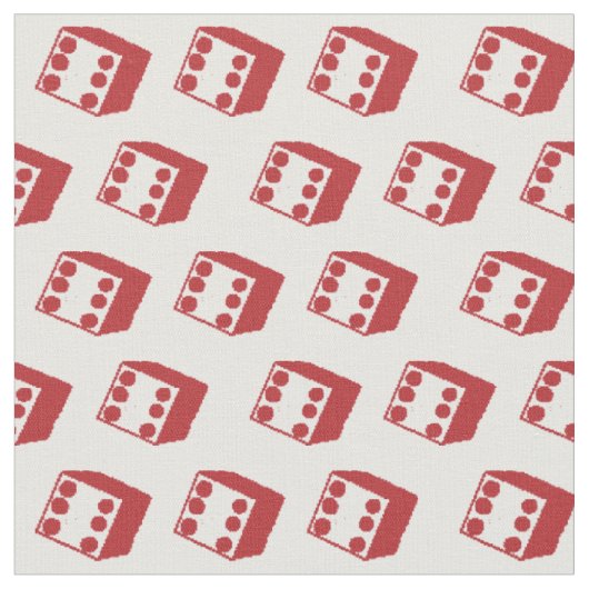 Red Dice Game Stof (Close Up)