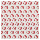 Red Dice Game Stof (Swatch)