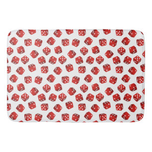 Red Dice Pattern Casino Craps spel Badmat