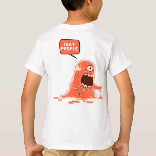 Red dieren, eet mensen t-shirt (Achterkant)