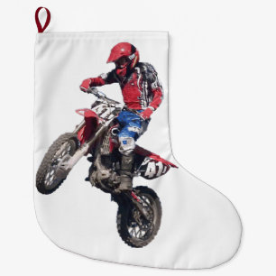 Red Dirt Bike Grote Kerstsok