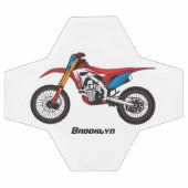 Red dirt bike motorcycle (Plat)