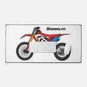 Red dirt bike motorcycle (Clavier et souris)