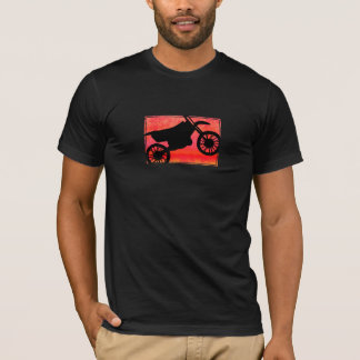 Red Dirt Bike Silhouette T Shirt