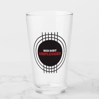 Red Dirt Unplugged Titre Logo Pint Verre