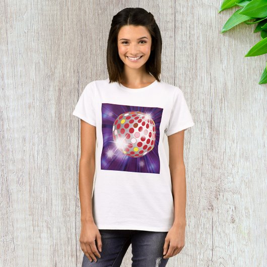 Red Disco Ball T-shirt