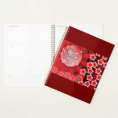 Red Disco Party Theme met sterren en glitterbal Planner (Display)