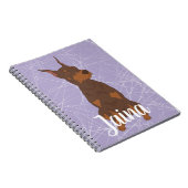 Red Doberman Pinscher Notitieboek (Rechterzijde)