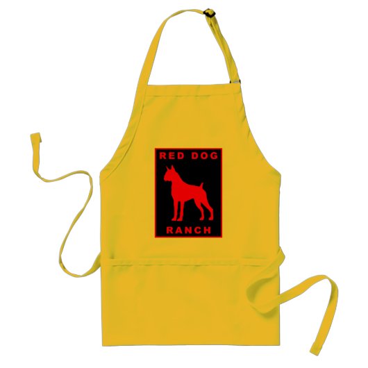 Red Dog Ranch - Apron Standaard Schort (Voorkant)