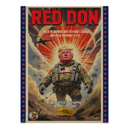 Red Don - Poster voor satirische politieke kunst Perfect Poster