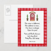 Red Door Nieuw Adres Briefkaart (Voorkant / Achterkant)