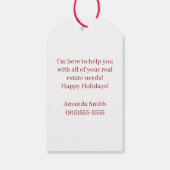 Red Door Real Estate Christmas Cadeaulabel (Achterkant)