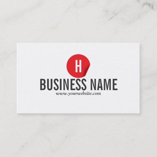 Red Dot Bodybuilding Visitekaartje (Voorkant)