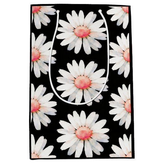 Red Dotted Daisy's Medium Cadeauzakje (Voorkant)