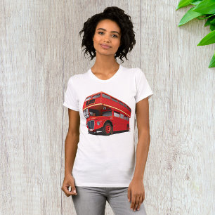 Red Double Decker Bus Womens T-Shirt