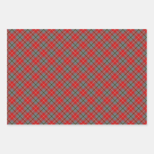 RED DOUGLAS Wrapping Paper Flat Sheet Set van 3