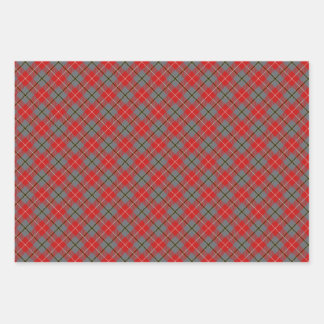 RED DOUGLAS Wrapping Paper Flat Sheet Set van 3
