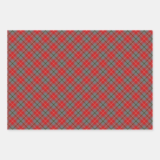 RED DOUGLAS Wrapping Paper Flat Sheet Set van 3 (Voorkant 2)