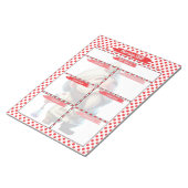 Red Dr. Gnome Verpleegkunde Student Skills Sjabloo Notitieblok (Schuin)