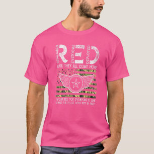 RED Draag Red op vrijdag, militaire RED-vrijdag, o T-shirt