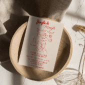 Red Draen Jingle & Mingle Christmas Santa Party Kaart