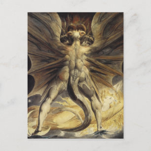 Red Dragon Art William Blake Briefkaart