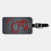 red dragon bagagelabel (Voorkant horizontaal)
