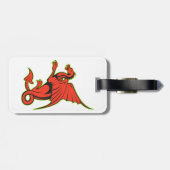 Red Dragon Bagagelabels (Achterkant horizontaal)
