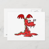 Red Dragon Briefkaart (Voorkant / Achterkant)