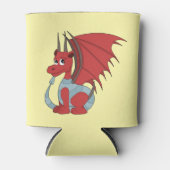 Red Dragon Cartoon Blikjeskoeler (Voorkant)