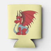 Red Dragon Cartoon Blikjeskoeler (Achterkant)