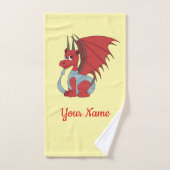 Red Dragon Cartoon Handdoek (Handdoek)