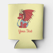 Red Dragon Cartoon Koelbox Blikjeskoeler (Voorkant)