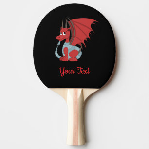 Red Dragon Cartoon Ping Pong Paddle Tafeltennisbatje