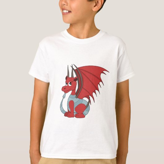 Red Dragon Cartoon T-shirt (Voorkant)