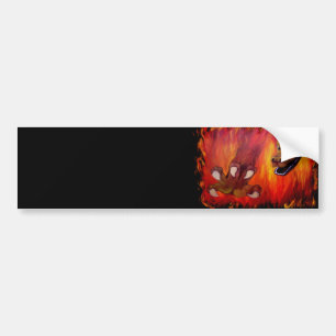 Red Dragon Claw Bumpersticker