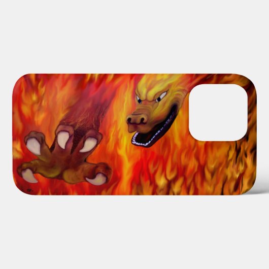 Red Dragon Claw Case-Mate iPhone Case (Achterkant (horizontaal))