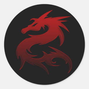 Red Dragon Design 1 :: Fantasy Stickers