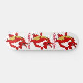 Red Dragon Design Personalized Skateboard (Horizontaal)