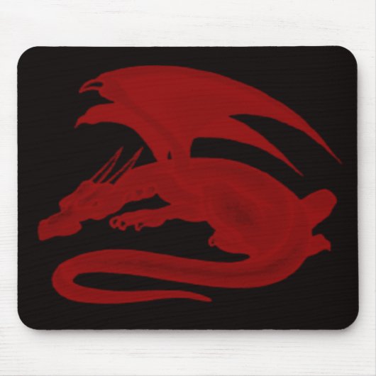 Red Dragon Drakon Maionios Mouse Pad Muismat (Voorkant)
