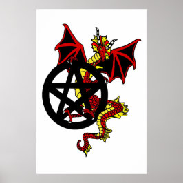 Red Dragon en Pentacle Poster